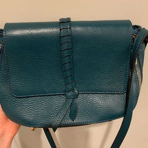 Blue cross body bag